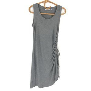 5/$25 Athleta Grey Long Dress with Side Ruching